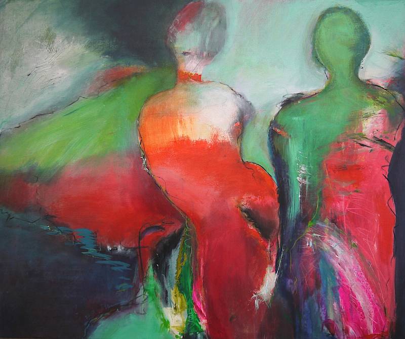 Ausblick 2015 mit Jasmin Maavenian  120 x 100 cm € 600
