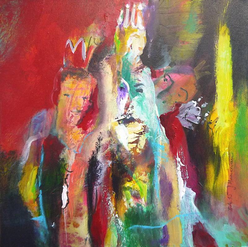 Tarot 2015 gemeinsam mit Jasmin Maavenian 40 x 40 cm € 150 