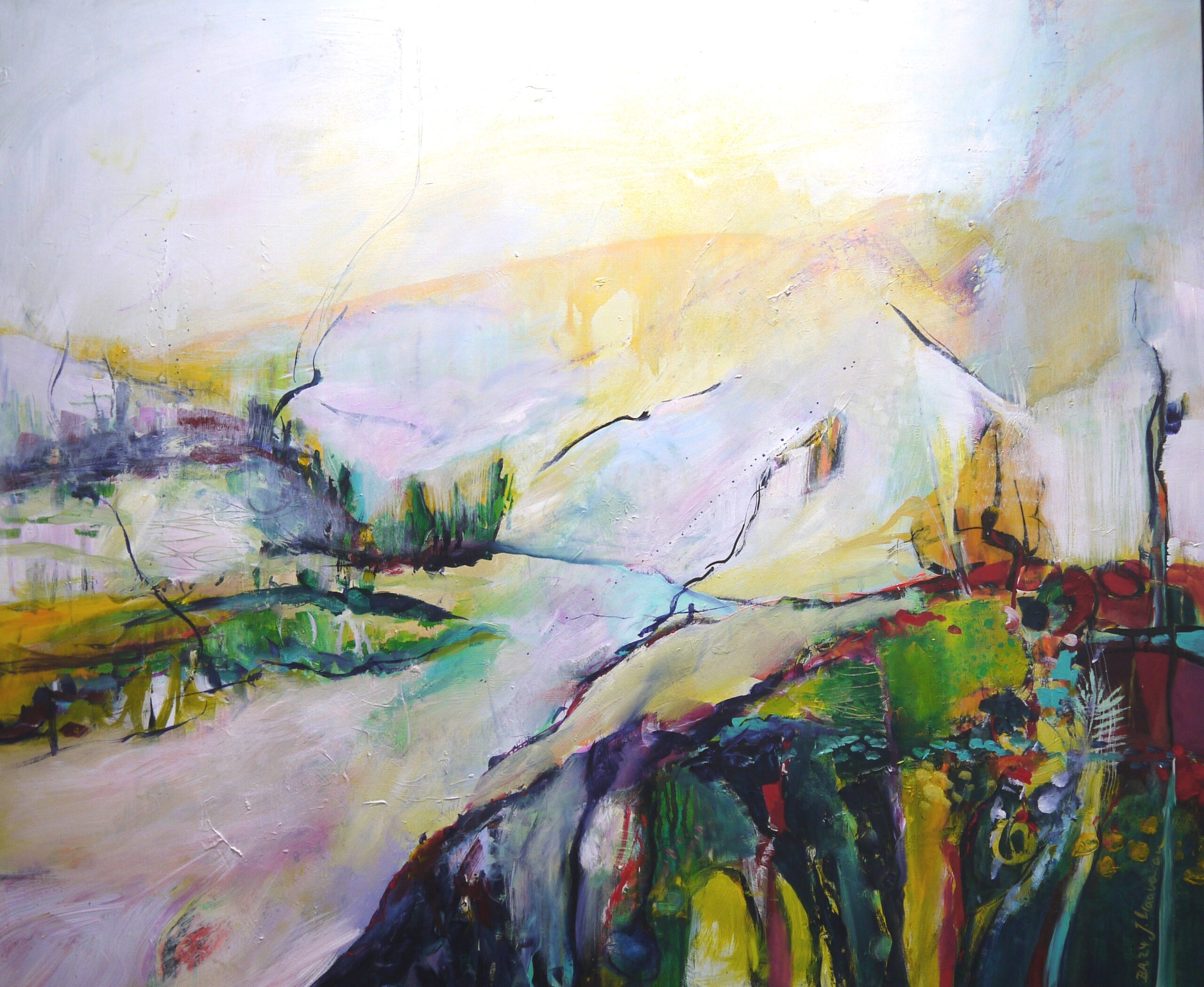 Winter adé, 2024gemeinsam mit Jasmin Maavenian 100 x 120 cm 