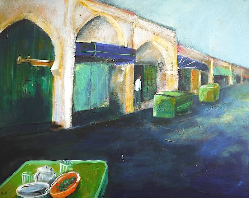 Leere Straße 80 x 100 cm  