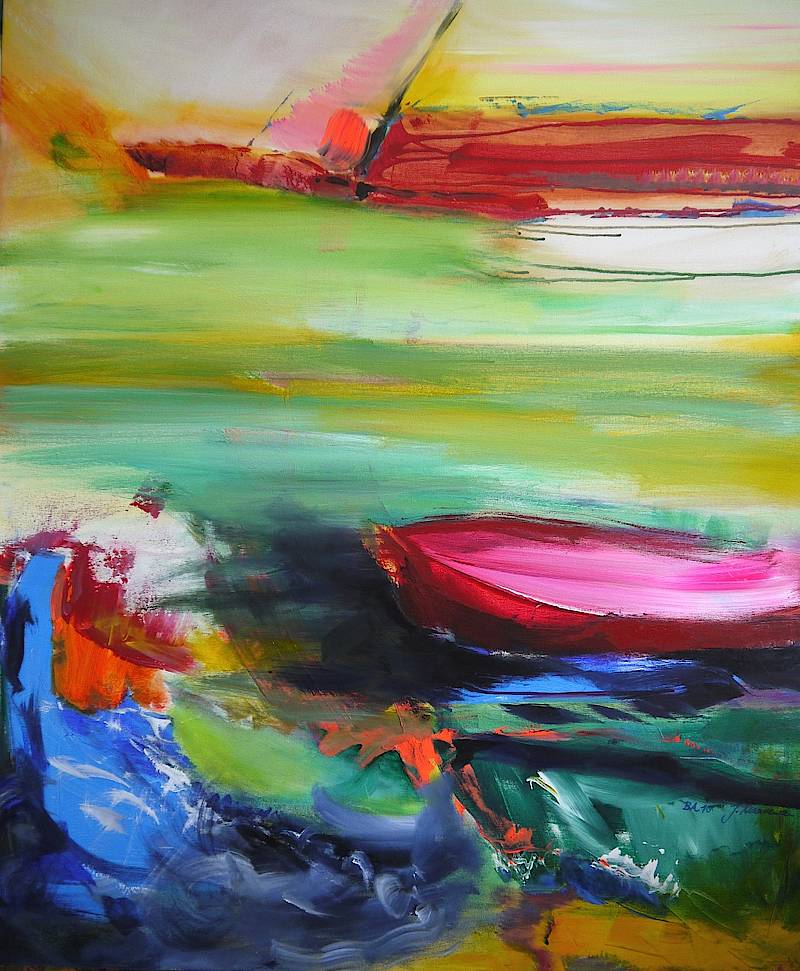 Urlaubsende 2015 mit Jasmin Maavenian 100 x 120