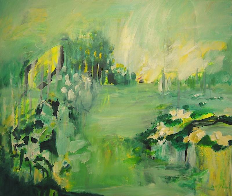 Am Fluss 2019 100  x 120 cm 