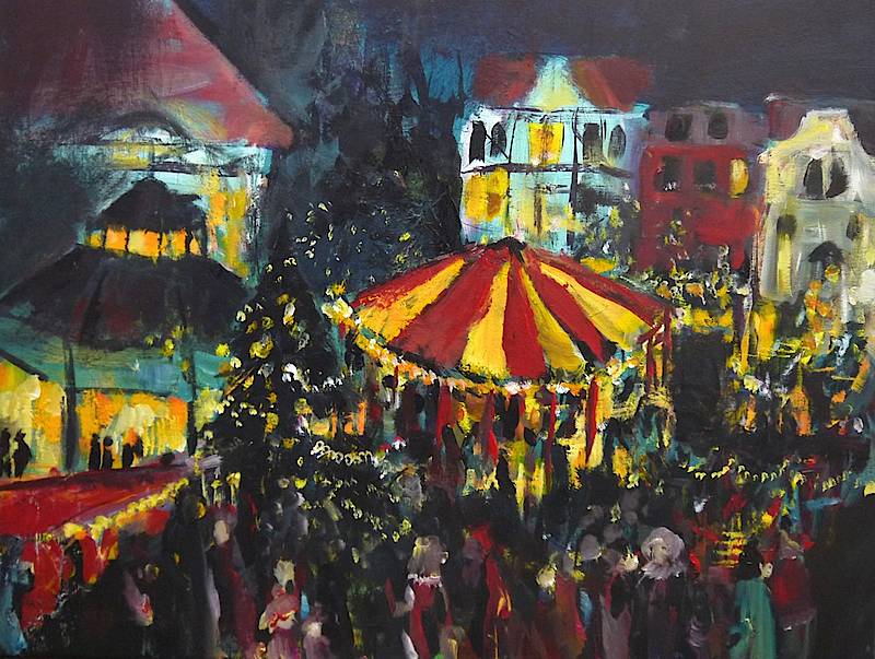 Weihnachtsmarkt Peine 2018 60 x 80  cm