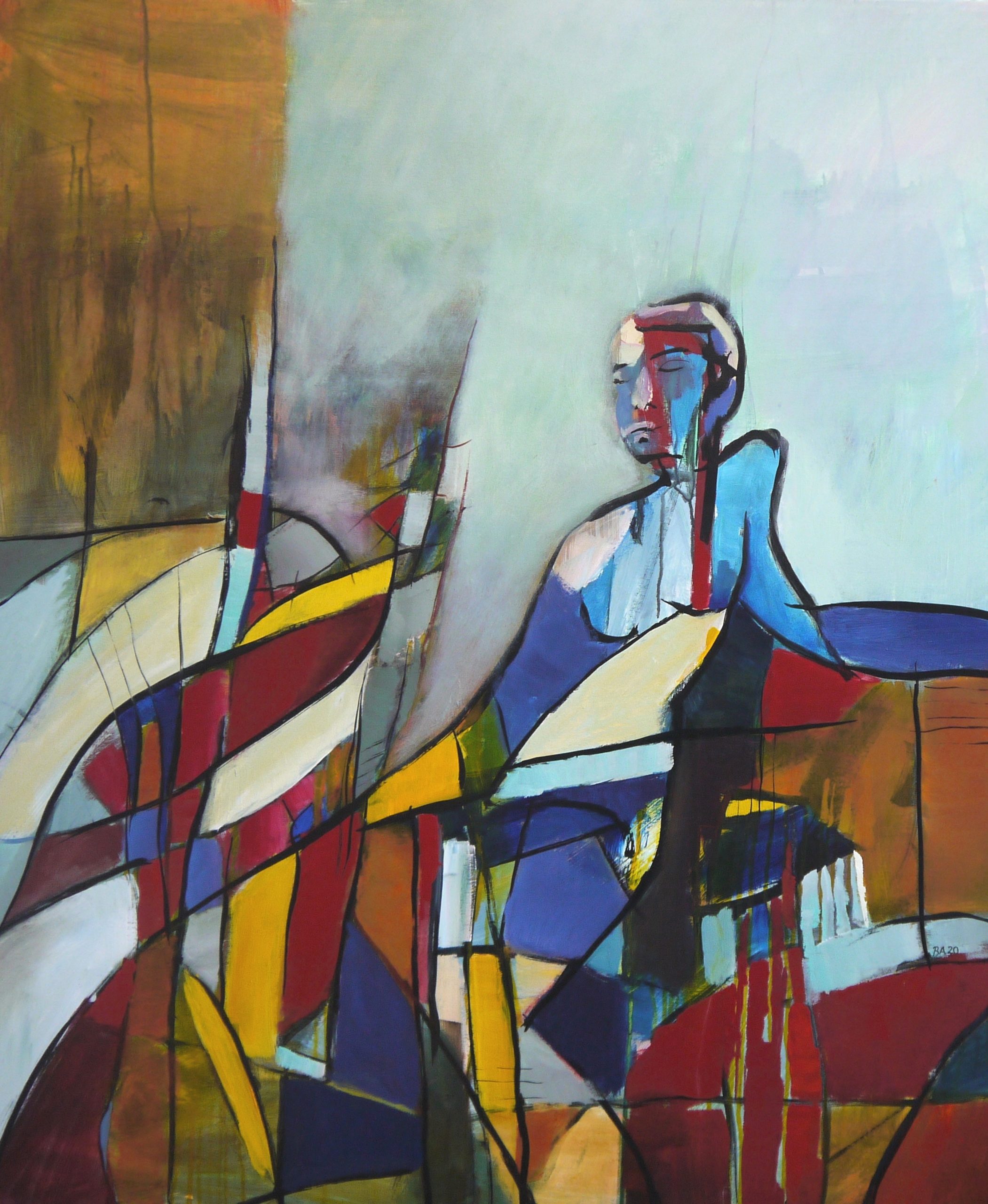 Bewegung 2020 120 x 100 cm 