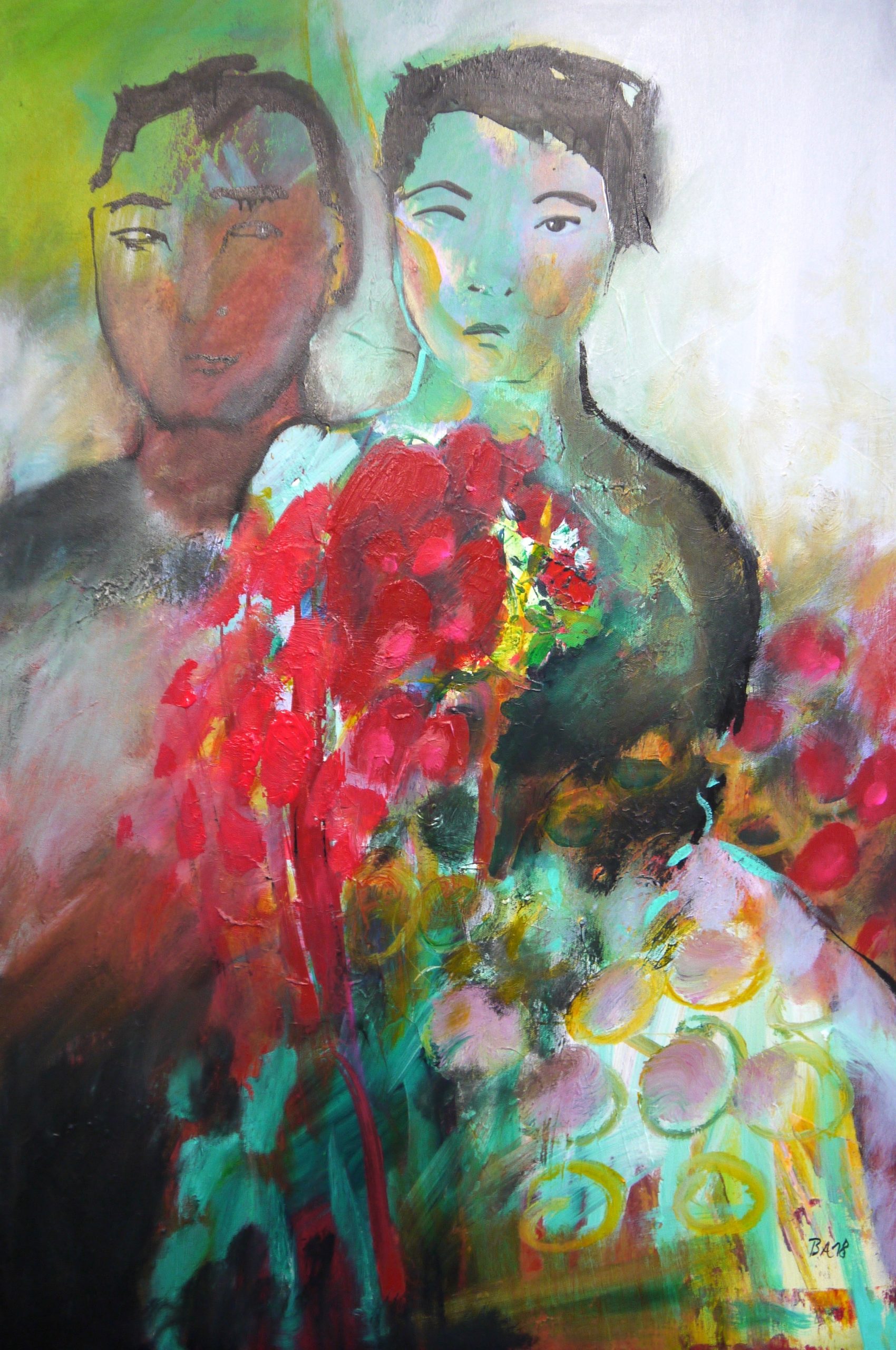 Blumenstrauß 2018 70 x 100 cm 