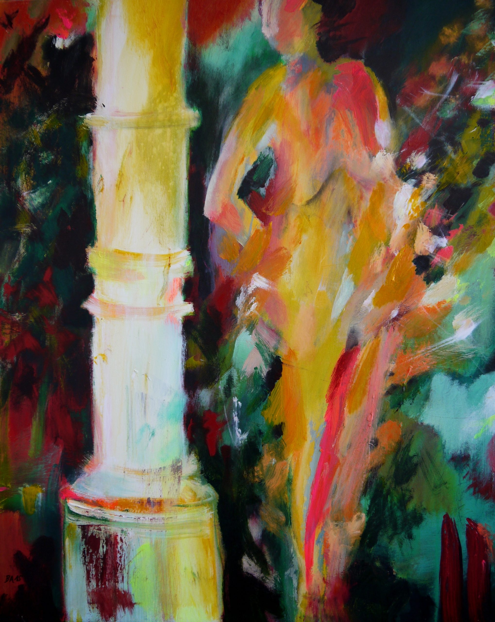 Im Gartenpavillon 2015 80 x 100 cm 