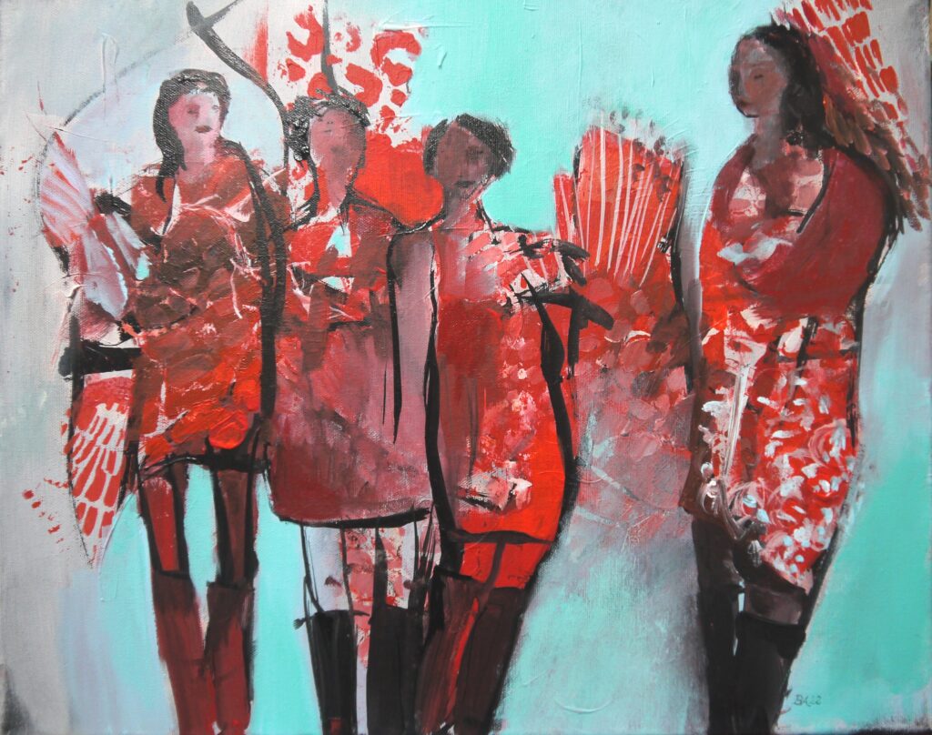 Menschen 1 2022 40 x 50 cm 