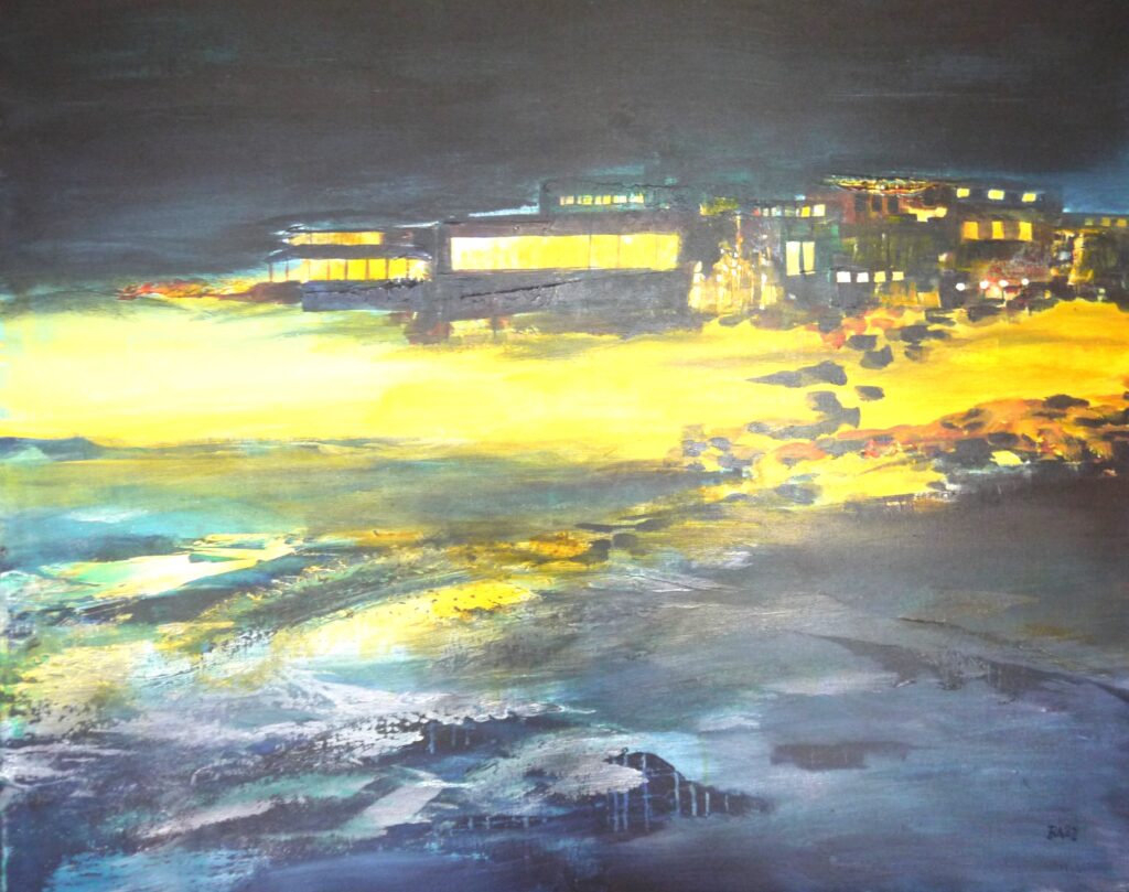 Nachts am Meer 2022 80 x 100 cm 