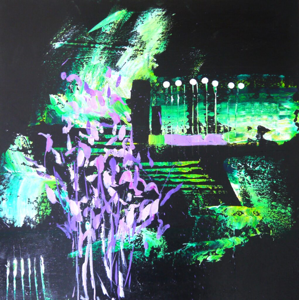 Neon 2 2024 80 x 80 cm 