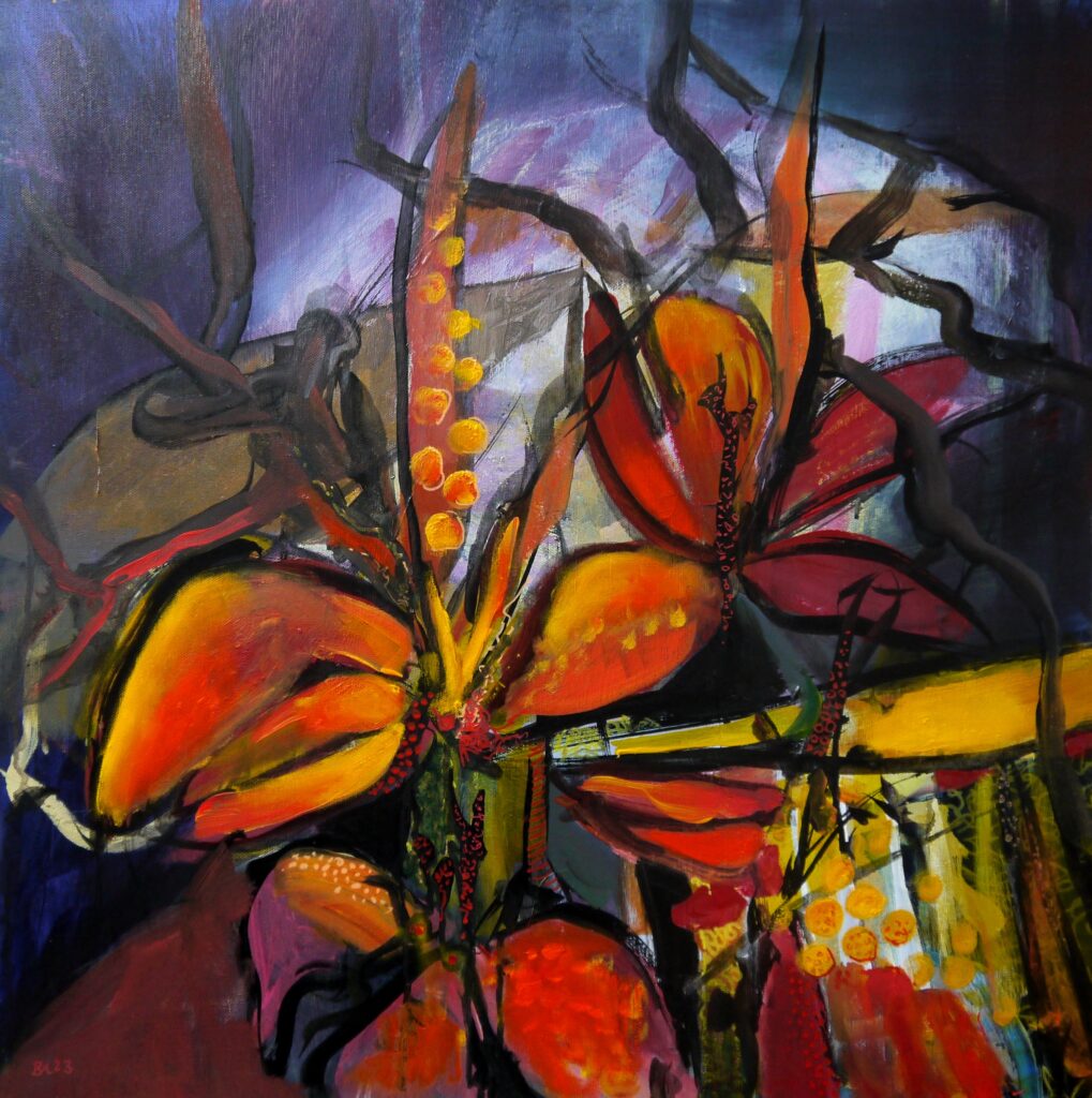 Orchideen 2023 60 x 60 cm 