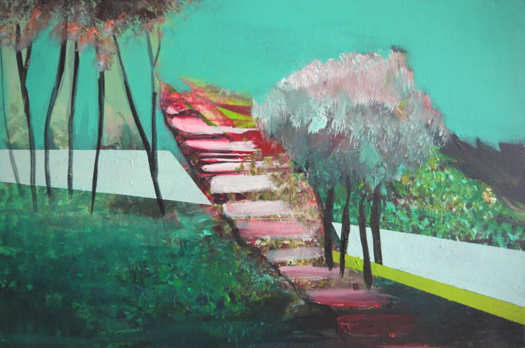 Treppe 2024 40 x 60 cm 