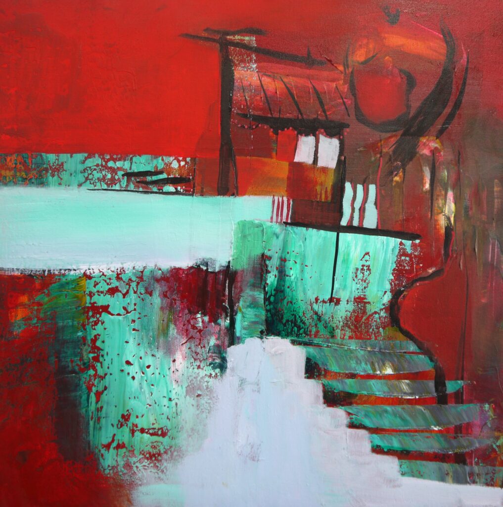 Treppe 2024 60 x 60 cm 