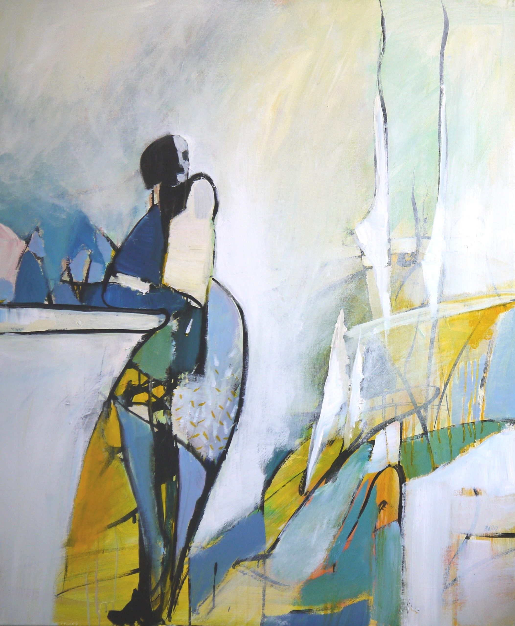 Warten 2020 120 x 100 cm 