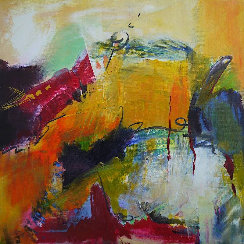 Spätsommer 6 2015 mit Jasmin Maavenian 40 x 40 cm