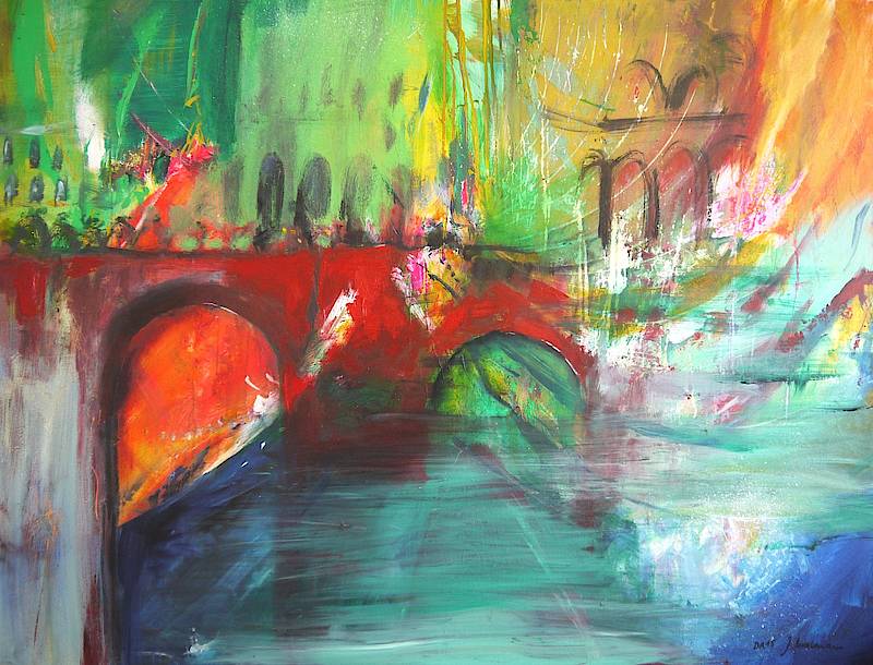 Venedig 2015 mit Jasmin Maavenian  130 x 100 cm