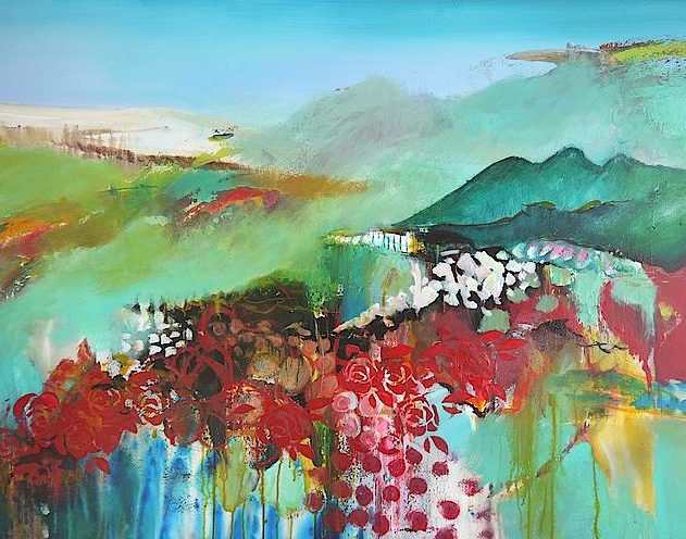 Landschaft 1 2018 100 x 160 cm 