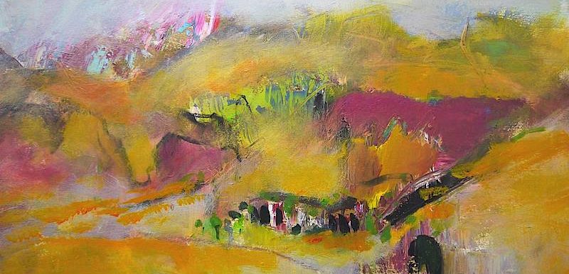 Landschaft 1 2019 Papier 70 x 100 cm 