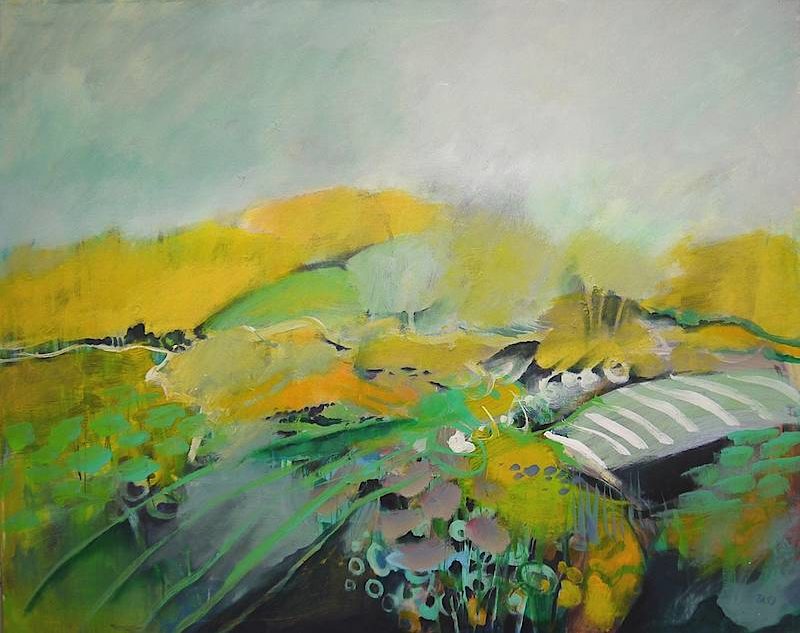 Frühlingslandschaft 1 2019 80 x 100 cm 