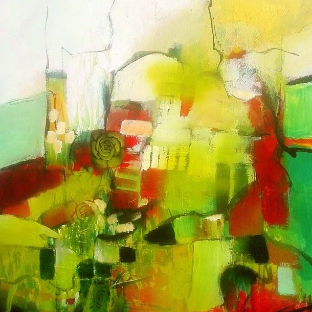 Grüne Landschaft 2020 100 x 70 cm 