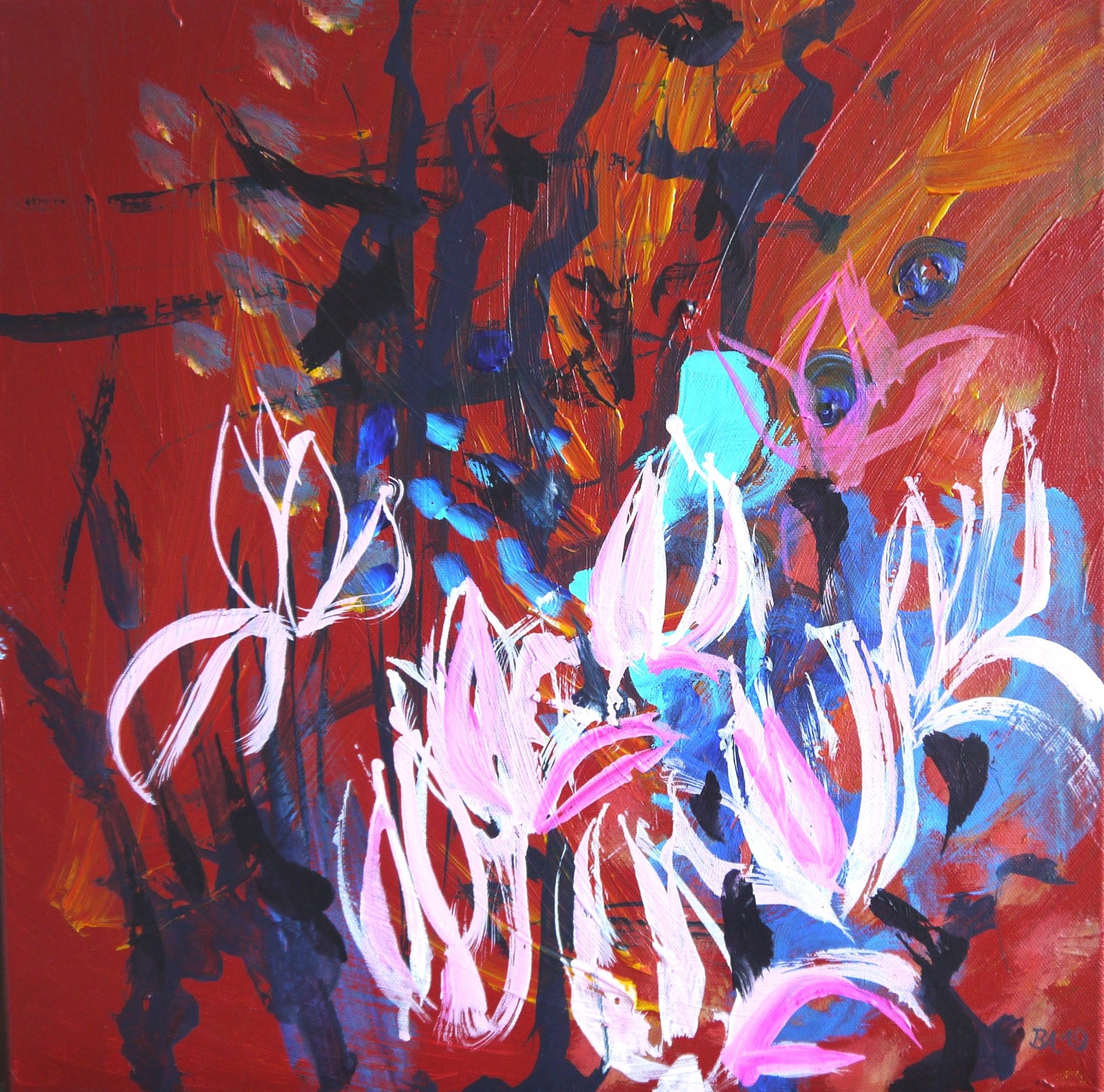 Magnolien 2 2019 40 x 40 cm 