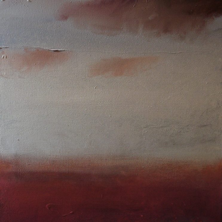 Violette Wolken 2012 40 x 80 cm